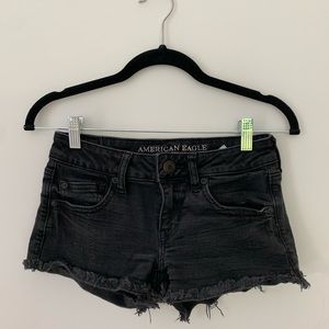 American Eagle Black Jean Shorts